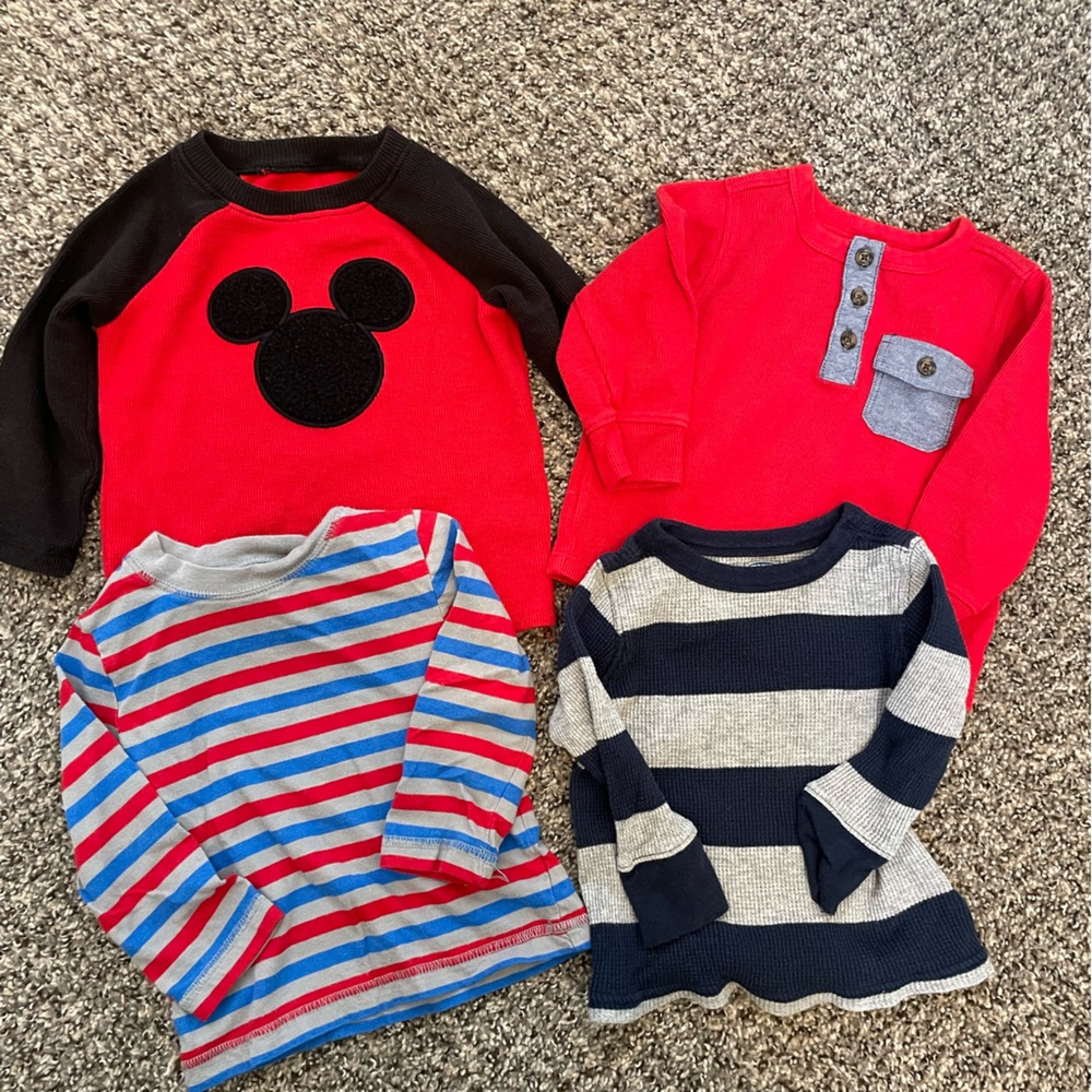Toddler Boy Long Sleeve Shirts (12-18 month)